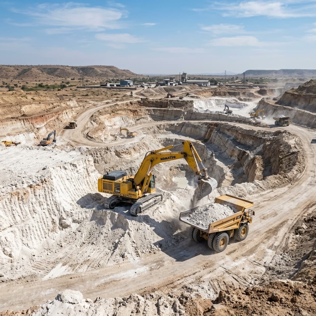 Mined Raw Kaolin Extraction
